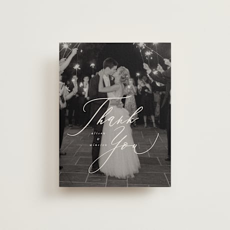 Folded Wedding Thank You Cards