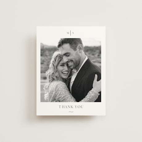 Folded Wedding Thank You Cards