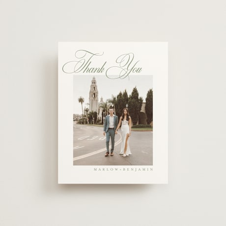 Folded Wedding Thank You Cards