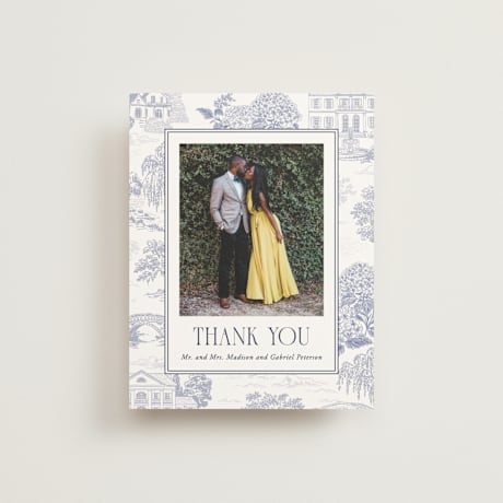 Folded Wedding Thank You Cards