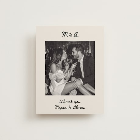 Folded Wedding Thank You Cards