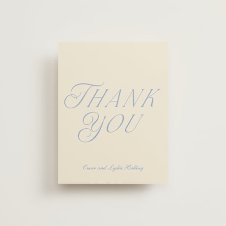 Folded Wedding Thank You Cards