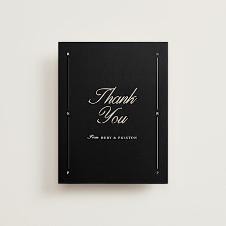 Folded Wedding Thank You Cards