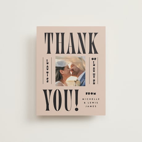 Folded Wedding Thank You Cards