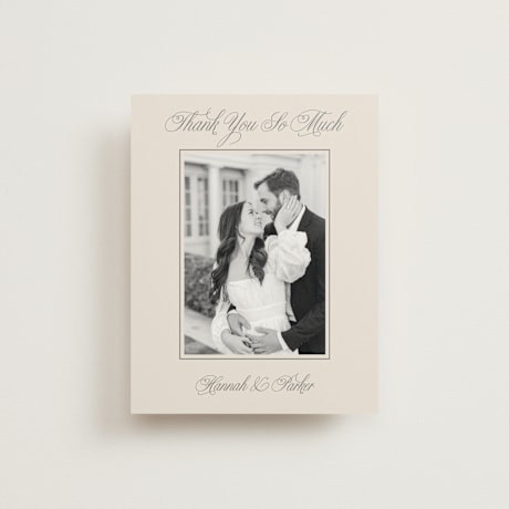 Folded Wedding Thank You Cards