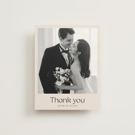 Folded Wedding Thank You Cards
