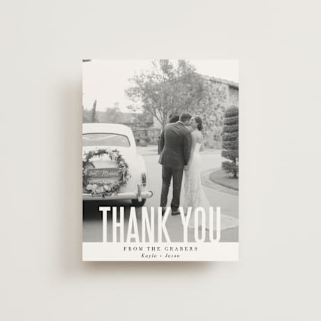 Folded Wedding Thank You Cards