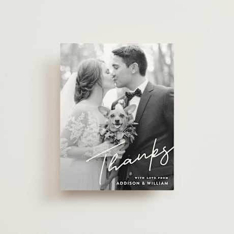 Folded Wedding Thank You Cards