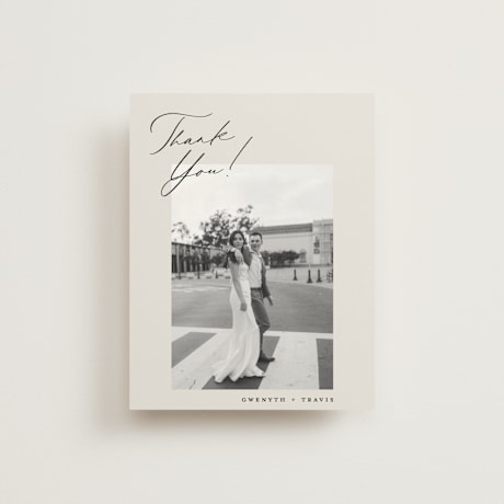 Folded Wedding Thank You Cards