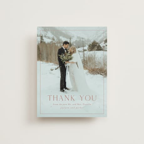 Folded Wedding Thank You Cards
