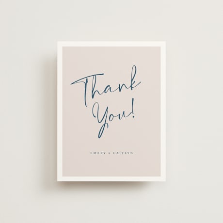 Folded Wedding Thank You Cards