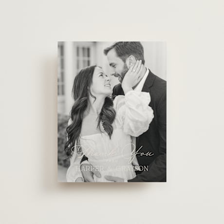 Folded Wedding Thank You Cards