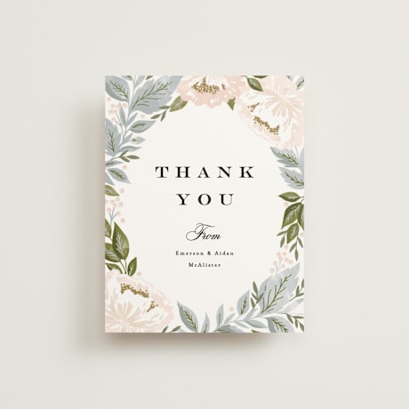 Folded Wedding Thank You Cards