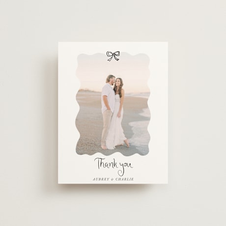 Folded Wedding Thank You Cards