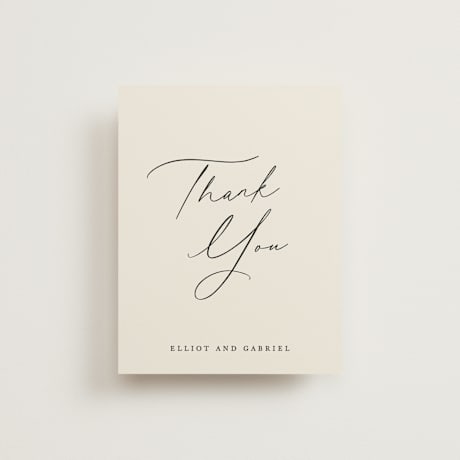 Folded Wedding Thank You Cards