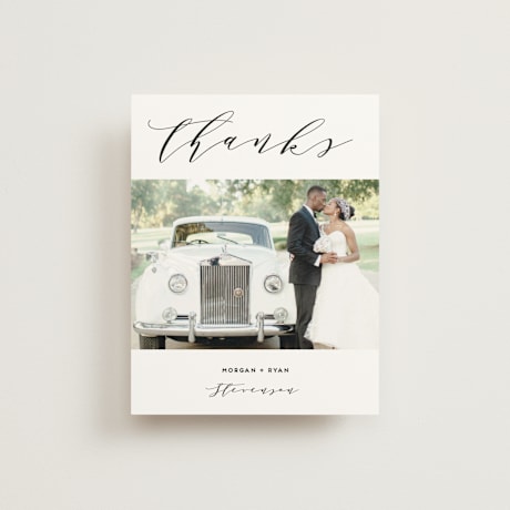 Folded Wedding Thank You Cards