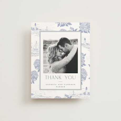 Folded Wedding Thank You Cards