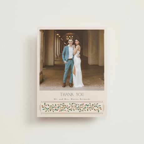 Folded Wedding Thank You Cards