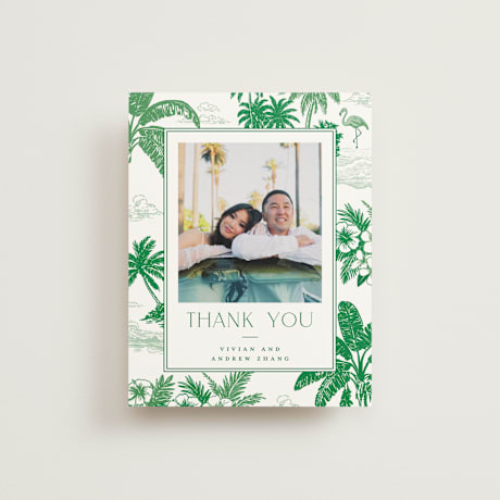 Folded Wedding Thank You Cards