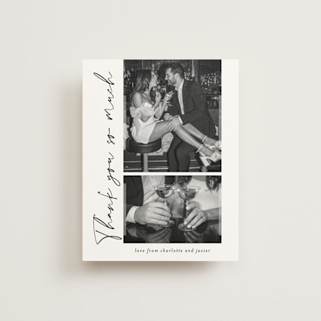 Folded Wedding Thank You Cards