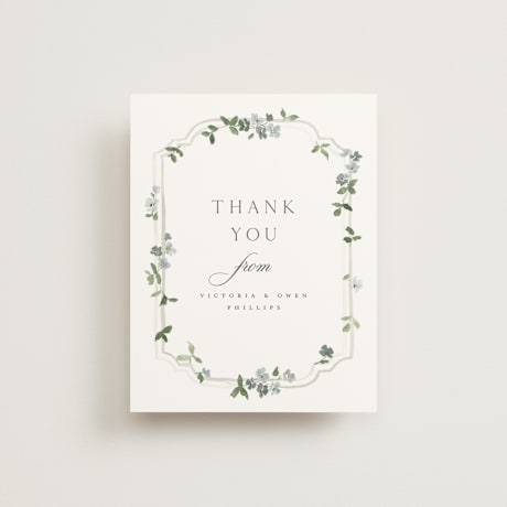Folded Wedding Thank You Cards