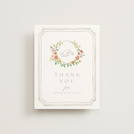 Folded Wedding Thank You Cards