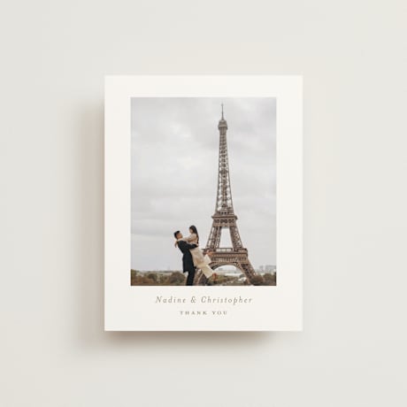 Folded Wedding Thank You Cards