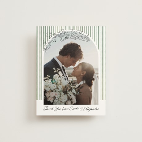 Folded Wedding Thank You Cards