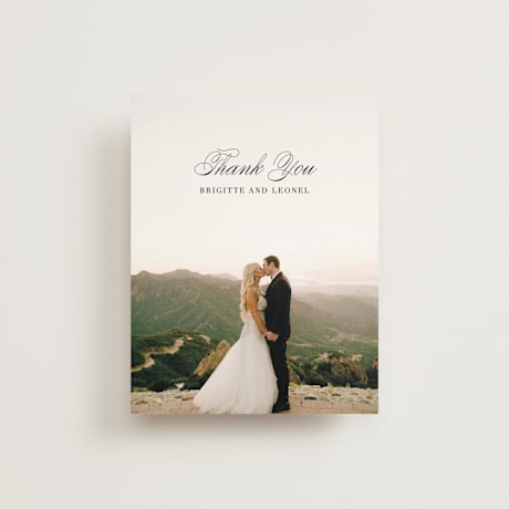 Folded Wedding Thank You Cards