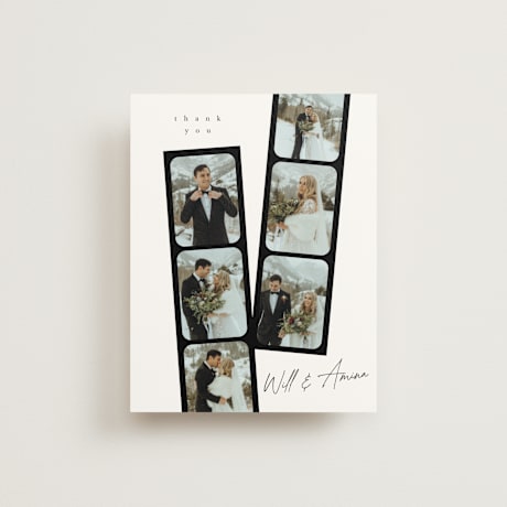 Folded Wedding Thank You Cards