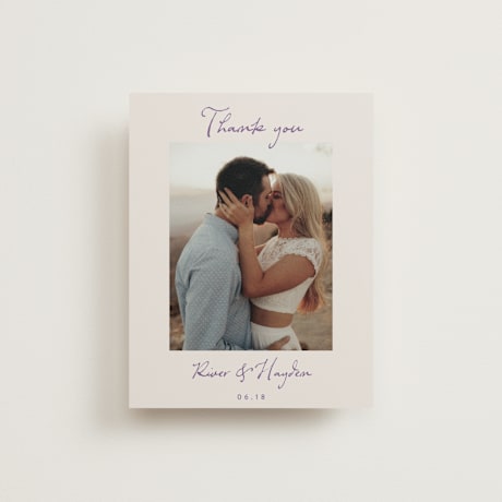 Folded Wedding Thank You Cards