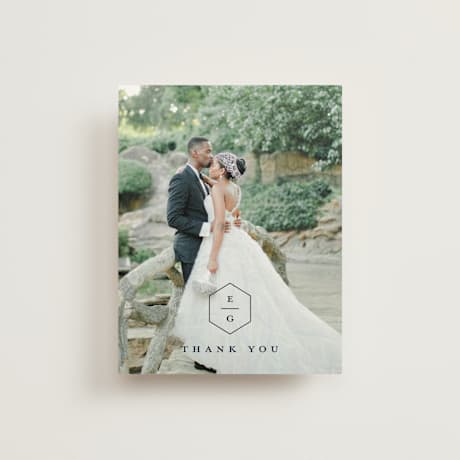 Folded Wedding Thank You Cards