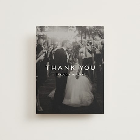 Folded Wedding Thank You Cards