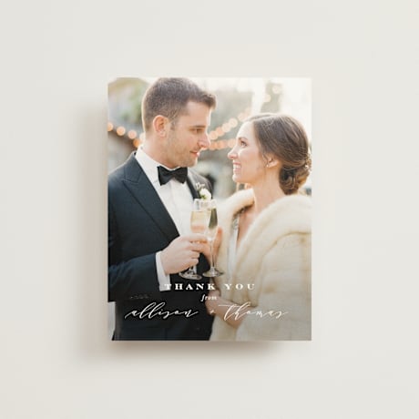Folded Wedding Thank You Cards