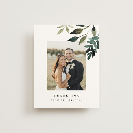 Folded Wedding Thank You Cards