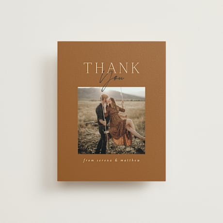 Folded Wedding Thank You Cards