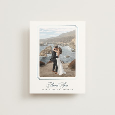 Foil-Pressed Folded Wedding Thank You Cards