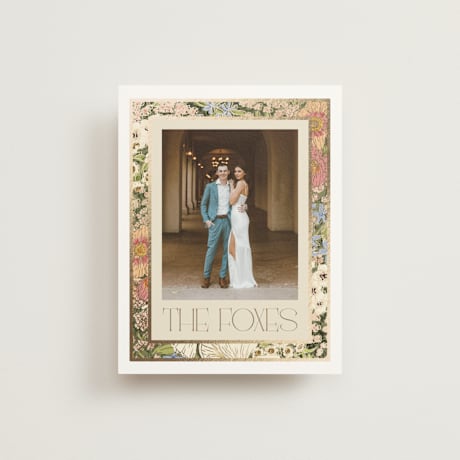 Foil-Pressed Folded Wedding Thank You Cards