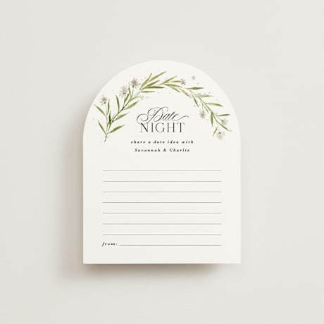 Bridal Shower Insert Cards