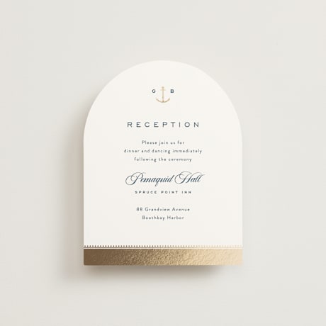 Foil-Pressed Reception Cards