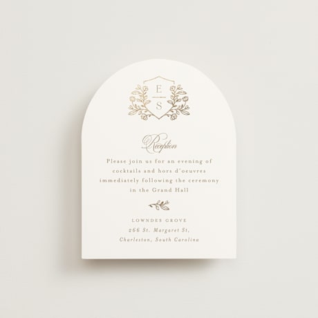 Foil-Pressed Reception Cards