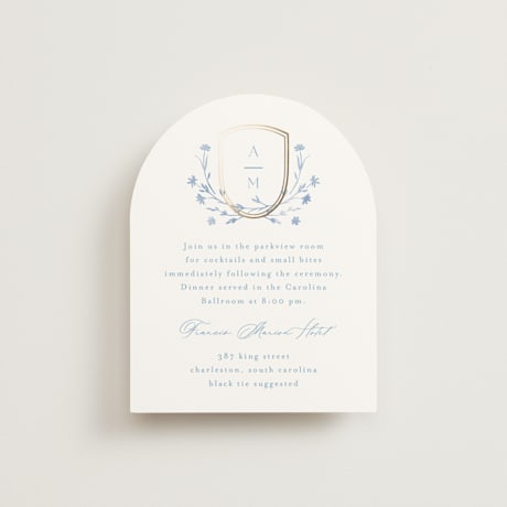 Foil-Pressed Reception Cards