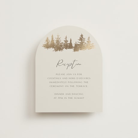 Foil-Pressed Reception Cards