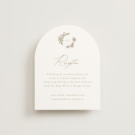 Foil-Pressed Reception Cards