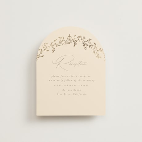 Foil-Pressed Reception Cards