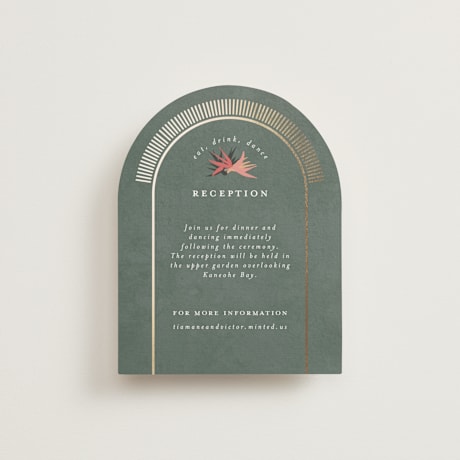 Foil-Pressed Reception Cards