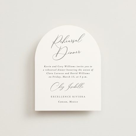 Rehearsal Dinner Cards