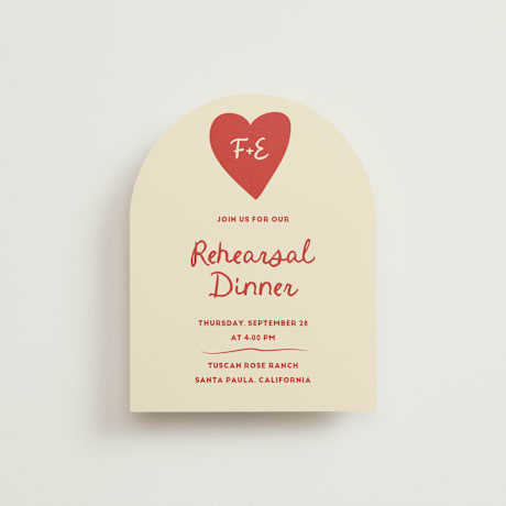 Rehearsal Dinner Cards