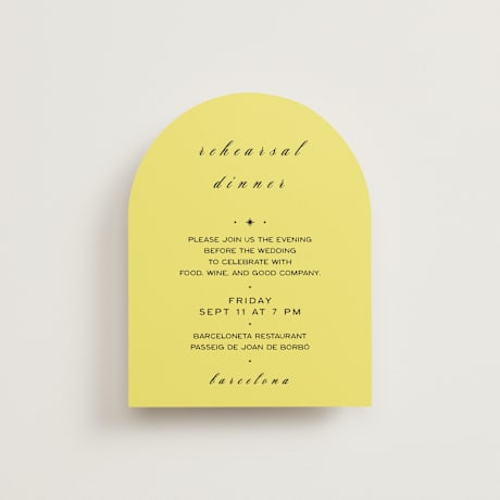 Rehearsal Dinner Cards