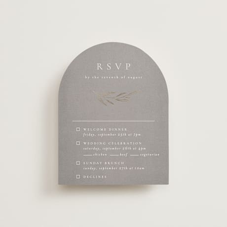 Foil-Pressed Multi-Event RSVP Cards